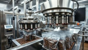 packaging of coffee beans