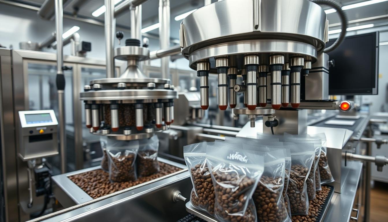 packaging of coffee beans
